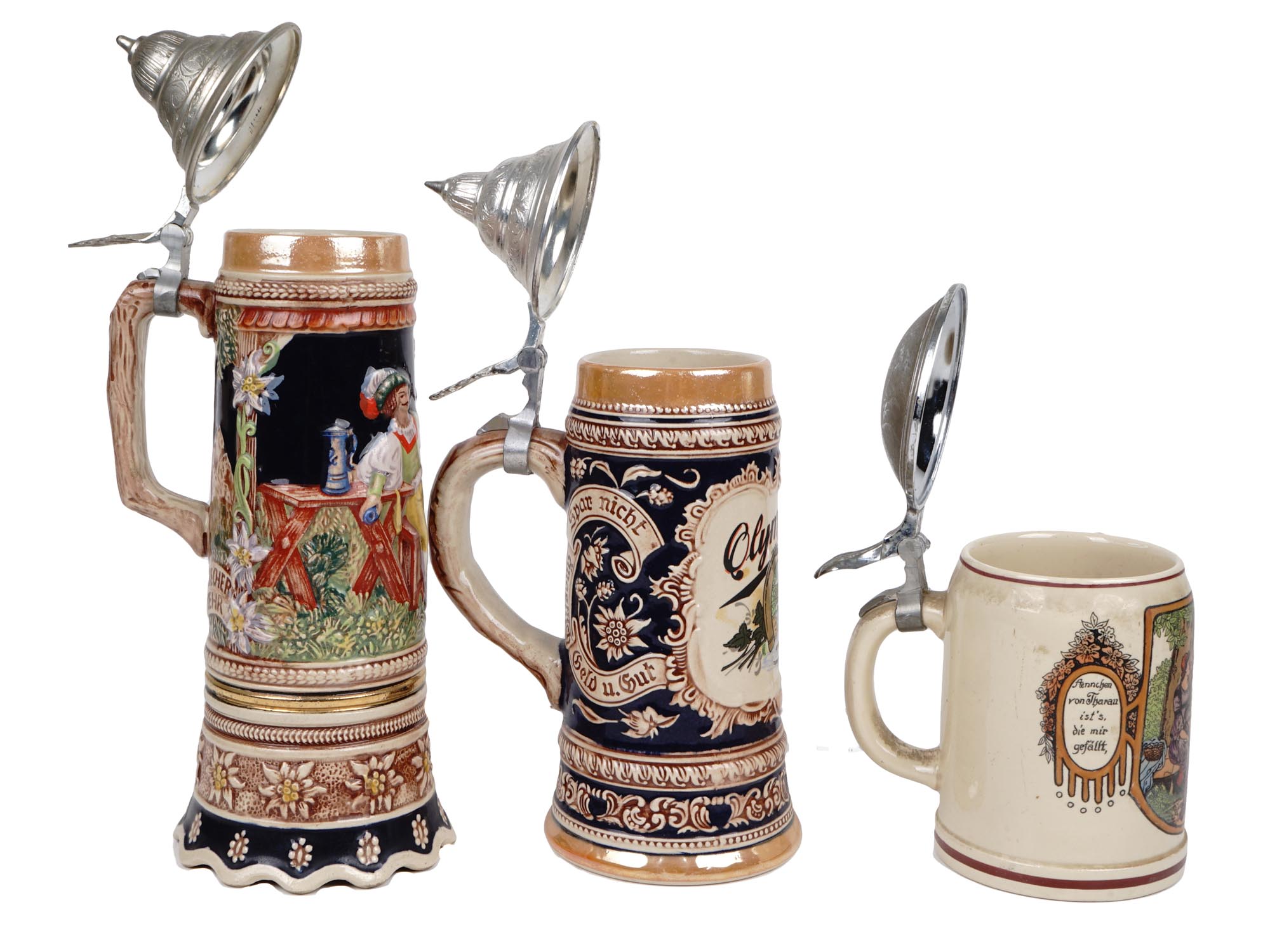 VINTAGE GERMAN CERAMIC BEER STEIN COLLECTION PIC-3